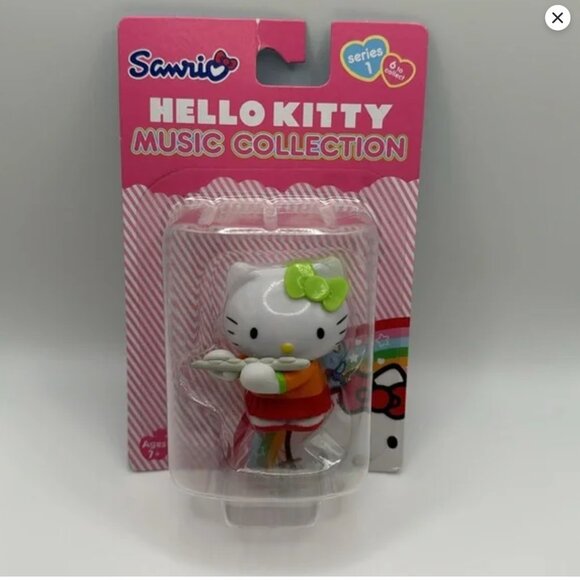 Hello Kitty NIB Series 1 Music Collection‎ - Flute By Sanrio - NEW 3” 🪈 - Picture 1 of 3
